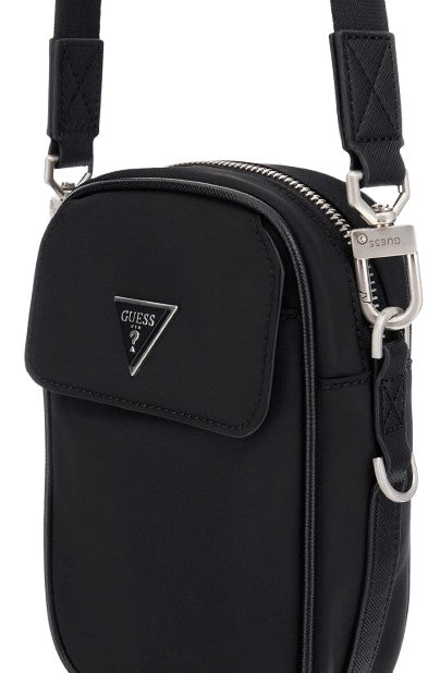 Borsa Guess tracolla uomo Milano mini nylon black UBS26GU35 HMMINYP5425
