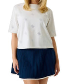 T-shirt donna Guess con strass logo 4G bianco ES26GU71 V6GI18K2985 G056