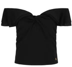 Top donna Guess smanicato Teodolina off black ES26GU82 W6GP23K3106