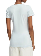 T-shirt donna Guess con logo strass celeste ES26GU78 W6GI11K3026 A719