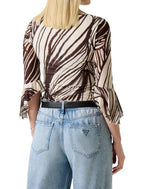 Top donna Guess stampato zebra ES26GU85 W6GP16K2944