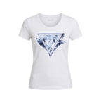 T-shirt donna Guess con logo strass bianco ES26GU77 W6GI11K3026 G011