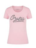 T-shirt donna Guess con strass rosa ES26GU20 W6RI24J1314 A627