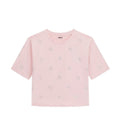 T-shirt donna Guess con strass logo 4G rosa ES26GU72 V6GI18K2985 G63M
