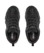 Scarpe Donna Guess sneaker zeppa Bisun Rhinestone Black D24GU42 FL82BIESU12