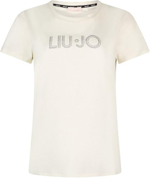 T-shirt donna Liu Jo white milk ES26LJ03 TA6056 JS923 M9136