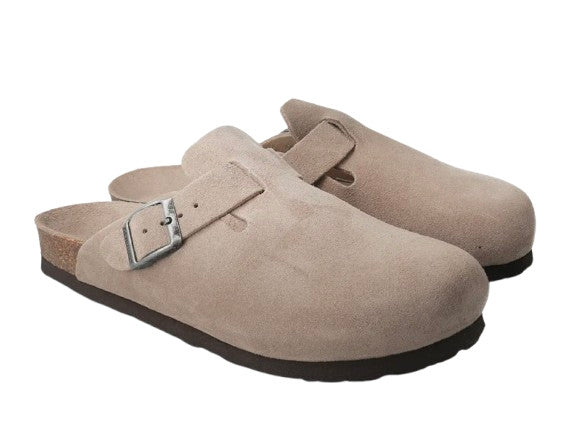 Sabot unisex Genuins Riva velour taupe US26GN03 G105495