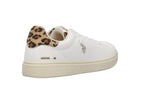 Sneaker U.S. POLO donna Marlyn001 in ecopelle white/leopard DS26UP15