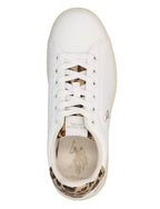 Sneaker U.S. POLO donna Marlyn001 in ecopelle white/leopard DS26UP15