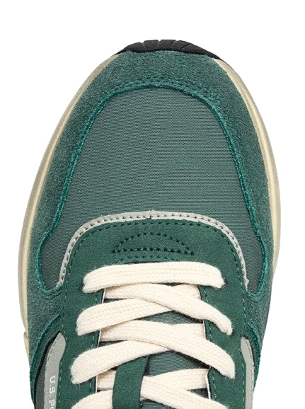 Scarpe U.S. Polo sneaker running Seneka004A in ecopelle scamosciata/tessuto/pelle green US26UP11