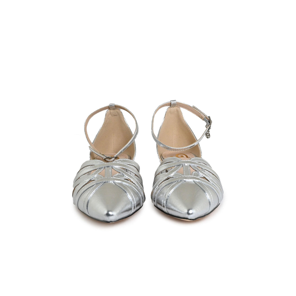 Scarpe donna sandalo Gold&gold ecopelle silver DS25GG50 GP776