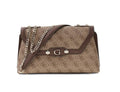 Borsa donna Guess Lindsey latte logo/ brown B27GU09 SG974921