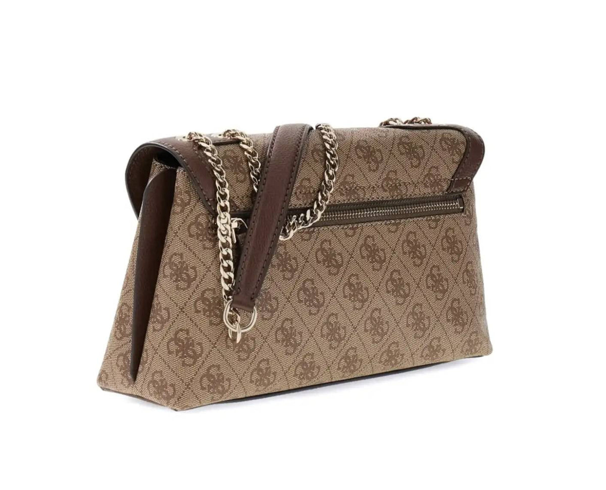 Borsa donna Guess Lindsey latte logo/ brown B27GU09 SG974921
