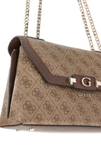 Borsa donna Guess Lindsey latte logo/ brown B27GU09 SG974921