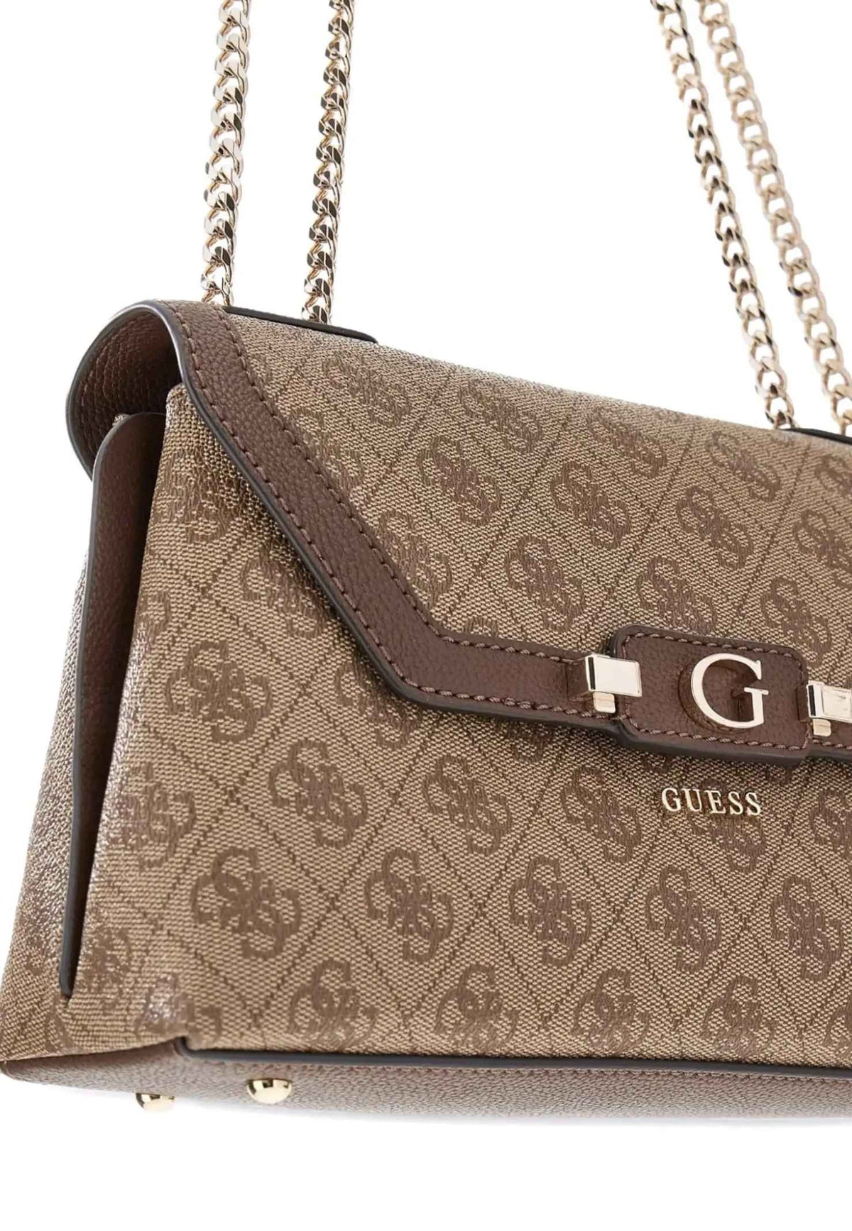 Borsa donna Guess Lindsey latte logo/ brown B27GU09 SG974921