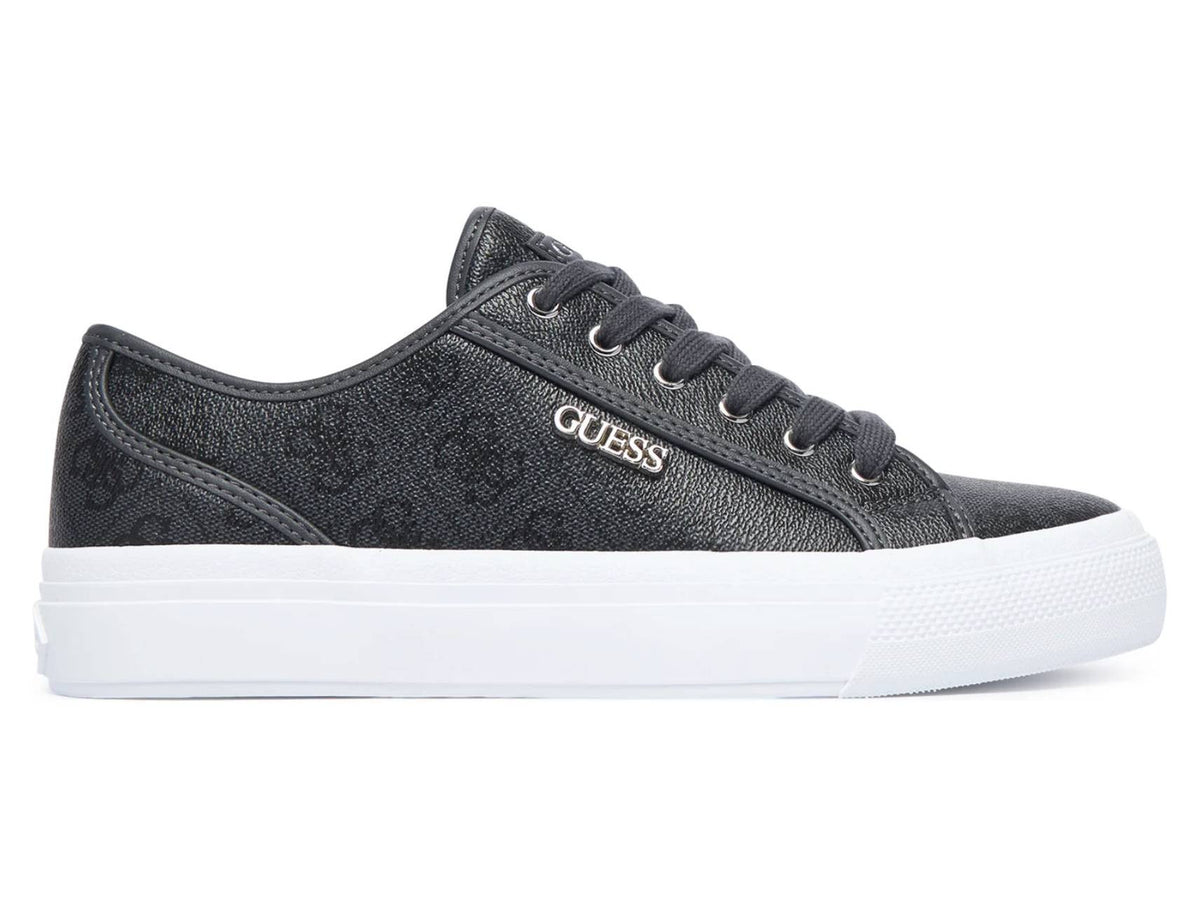 Scarpe donna sneaker Guess Jelexa10 in ecopelle coal logo D27GU06 FLTJ10FAL12