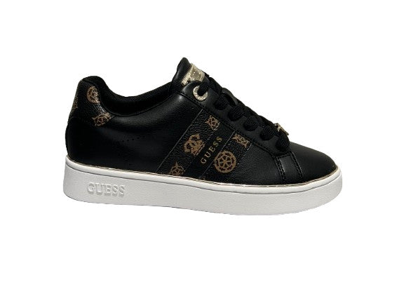 Scarpe donna sneaker Guess Barlie black/brown D27GU07 FLTBRLELE12