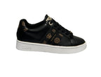 Scarpe donna sneaker Guess Barlie black/brown D27GU07 FLTBRLELE12