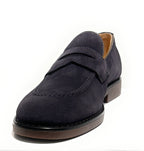 Scarpe uomo mocassino Guess Driftkin in pelle scamosciata blue U27GU03 FMTDRISUE14