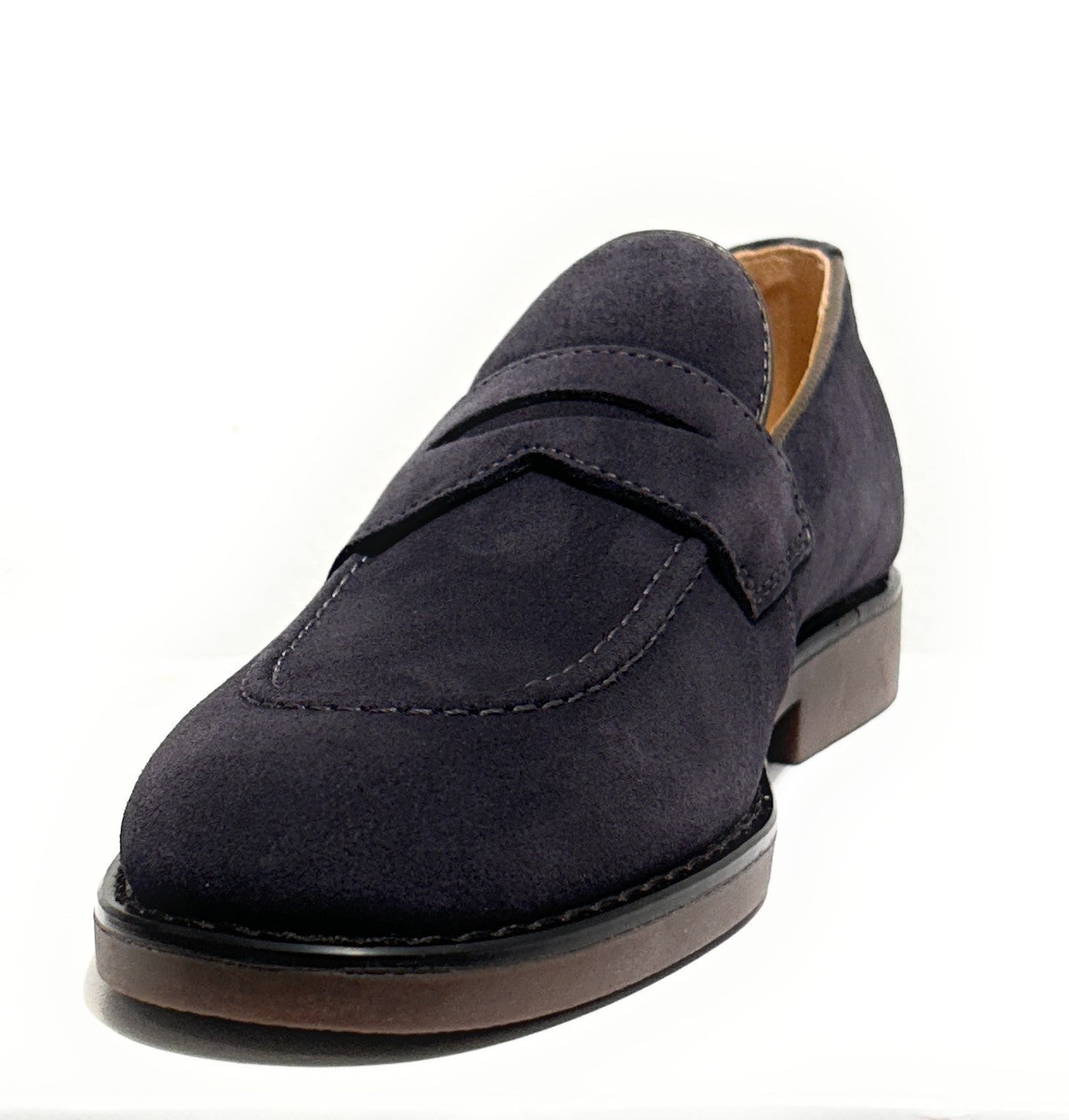 Scarpe uomo mocassino Guess Driftkin in pelle scamosciata blue U27GU03 FMTDRISUE14