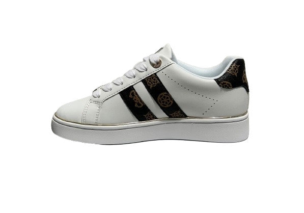 Scarpe donna sneaker Guess Barlie white/brown D27GU08 FLTBRLELE12