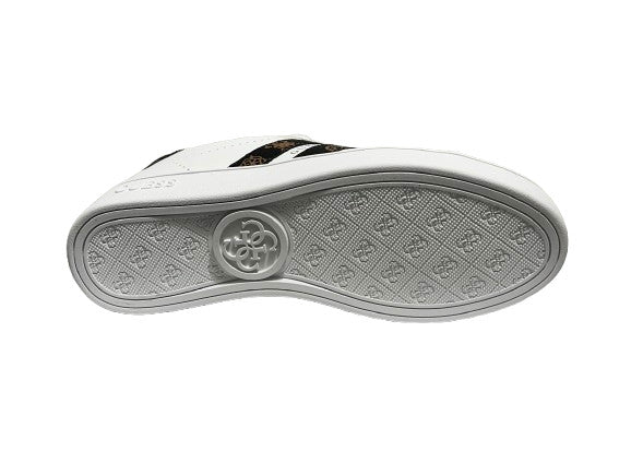 Scarpe donna sneaker Guess Barlie white/brown D27GU08 FLTBRLELE12