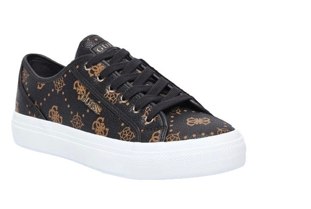 Scarpe donna sneaker Guess Jelexa10 in ecopelle brown logo D27GU27 FLTJ10FAL12