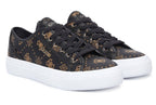 Scarpe donna sneaker Guess Jelexa10 in ecopelle brown logo D27GU27 FLTJ10FAL12