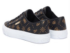 Scarpe donna sneaker Guess Jelexa10 in ecopelle brown logo D27GU27 FLTJ10FAL12