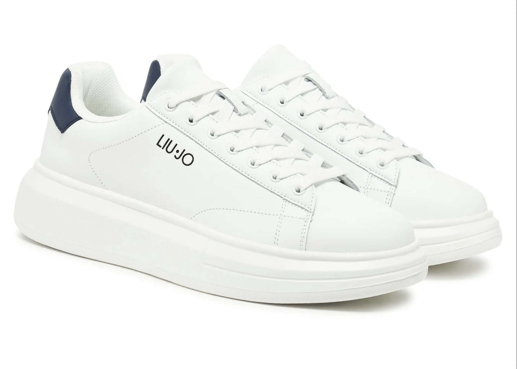 Sneaker uomo Liu-Jo Big 01 white/blue U27LJ03 7B4027 PX474 S1018