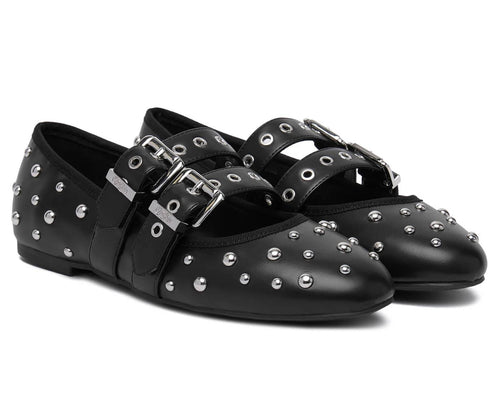 Ballerina donna Buffalo Daphne stud black D27BF04 BN1620059