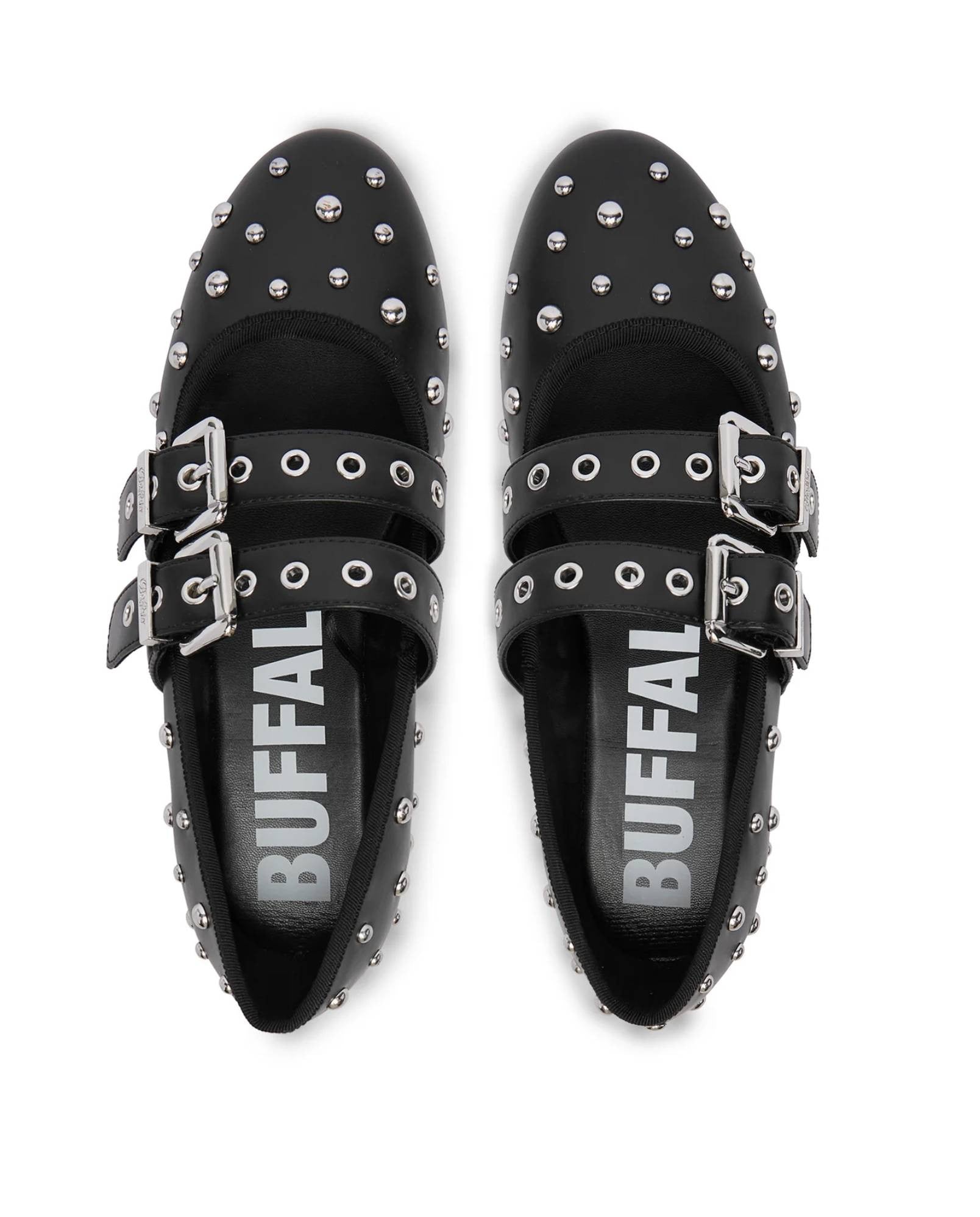 Ballerina donna Buffalo Daphne stud black D27BF04 BN1620059