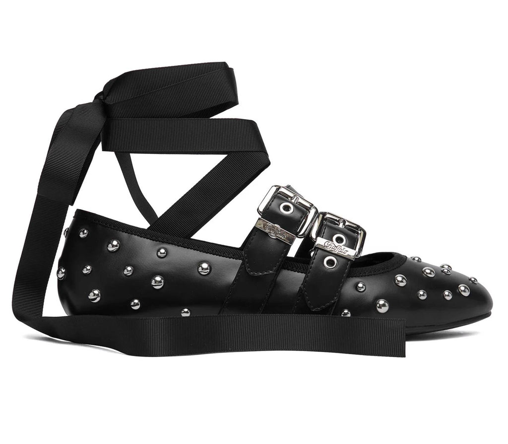 Ballerina donna Buffalo Daphne stud black D27BF04 BN1620059