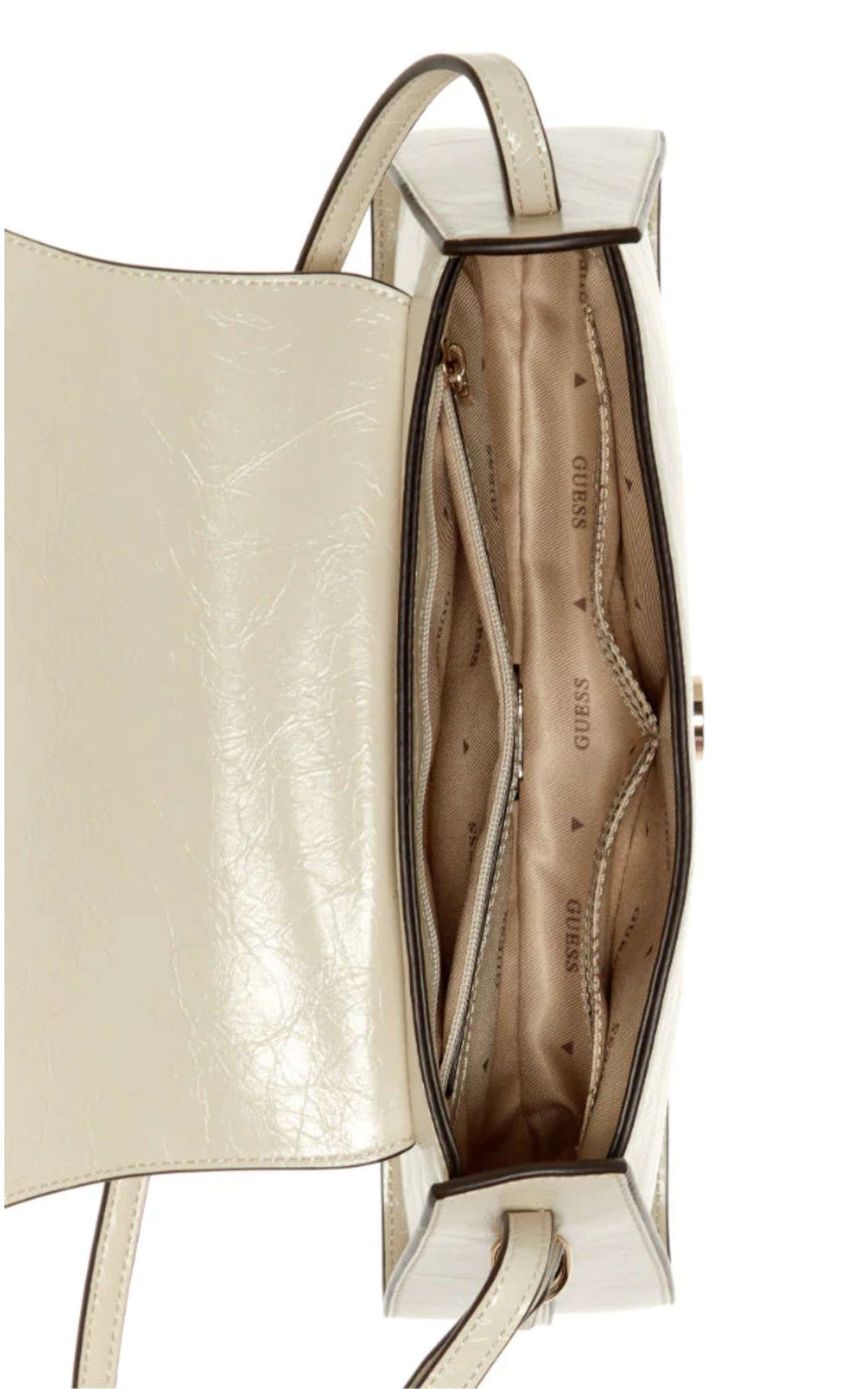 Borsa donna Guess Xena Flap Shoulder bag light taupe B27GU59 TC973119