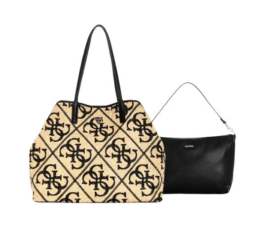 Borsa donna Guess Shopper Kirsten natural/black B27GU79 WL974324