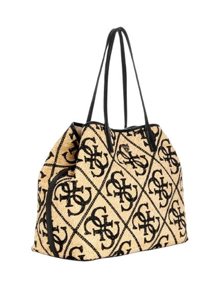 Borsa donna Guess Shopper Kirsten natural/black B27GU79 WL974324