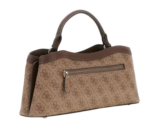Borsa donna Guess Lindsey latte logo B27GU82 SG974905