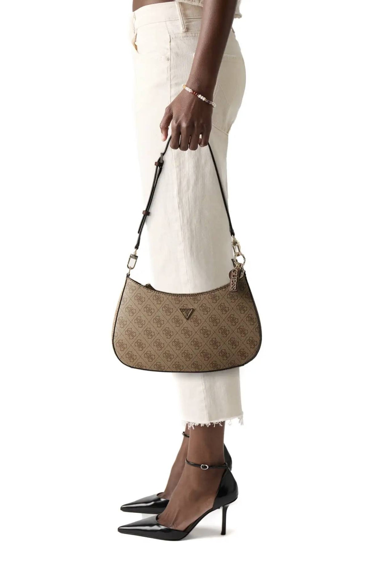 Borsa donna Guess Noelle II latte logo/ brown B27GU94 BG967218