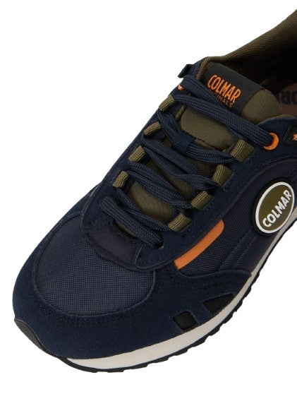 Sneaker uomo Colmar Travis sport colors 015 navy/military green/orange U27CO02