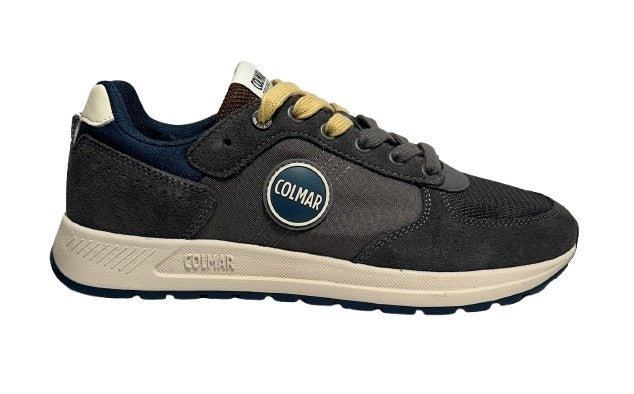 Scarpe uomo Colmar sneaker Travis authentic 064 dk gray/ teal blue / brown U27CO03