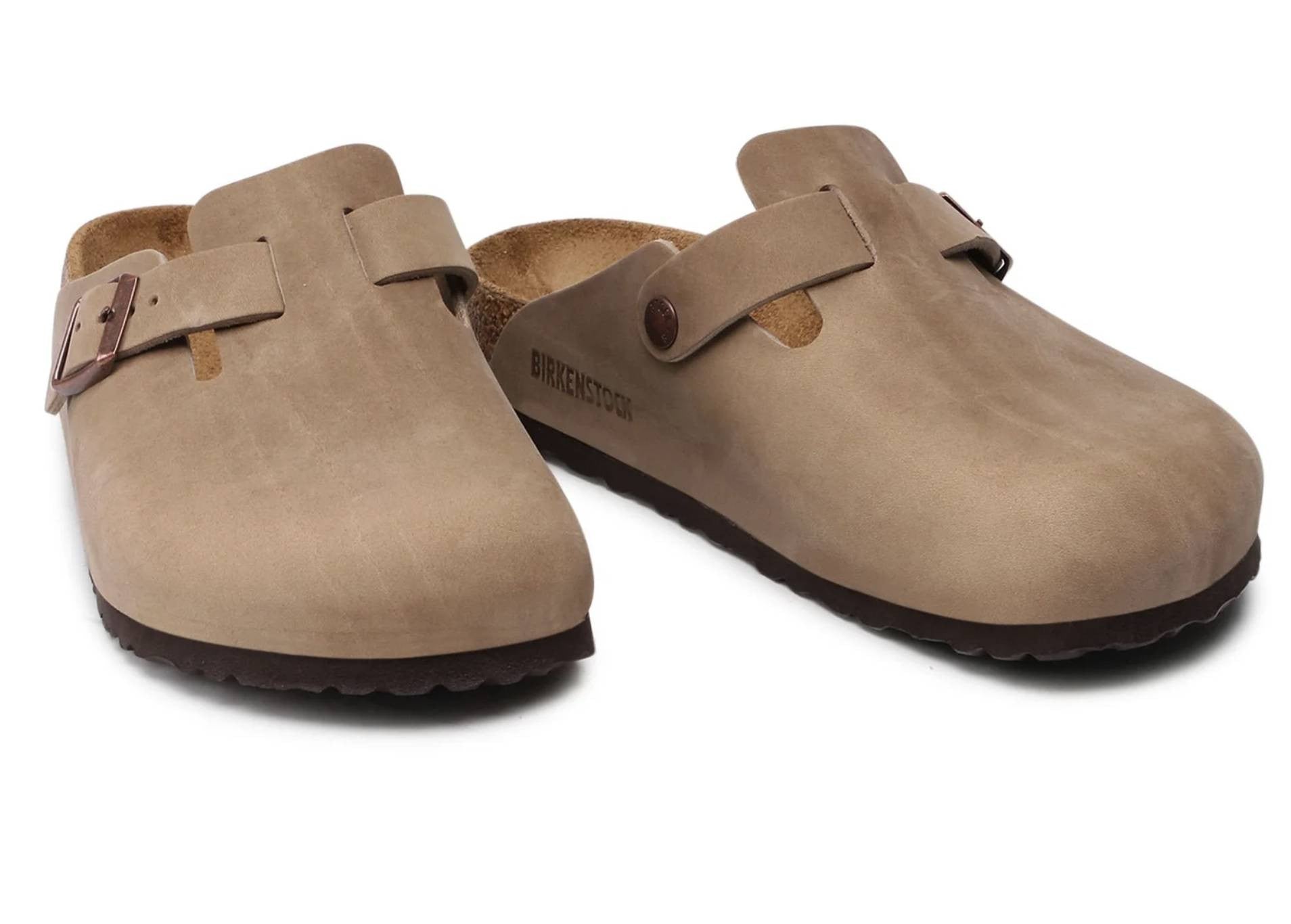 Scarpe sabot unisex Birkenstock Boston BS tabacco brown US26BI12 0960813