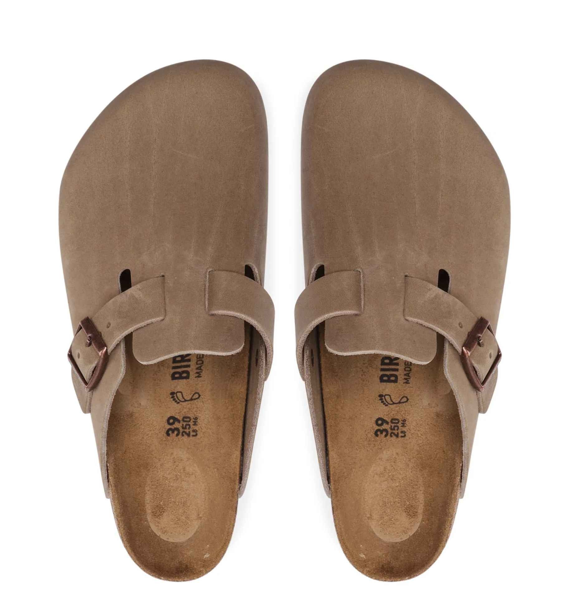 Scarpe sabot unisex Birkenstock Boston BS tabacco brown US26BI12 0960813