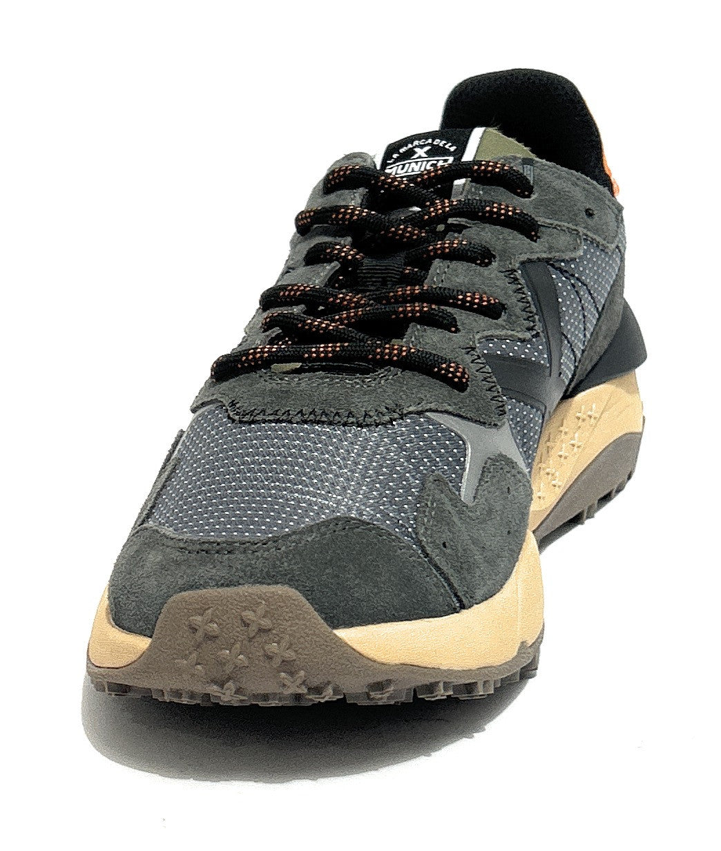 Scarpe Munich sneaker Shibuya 50 pelle scamosciata/ tessuto verde U27MU07 9880050