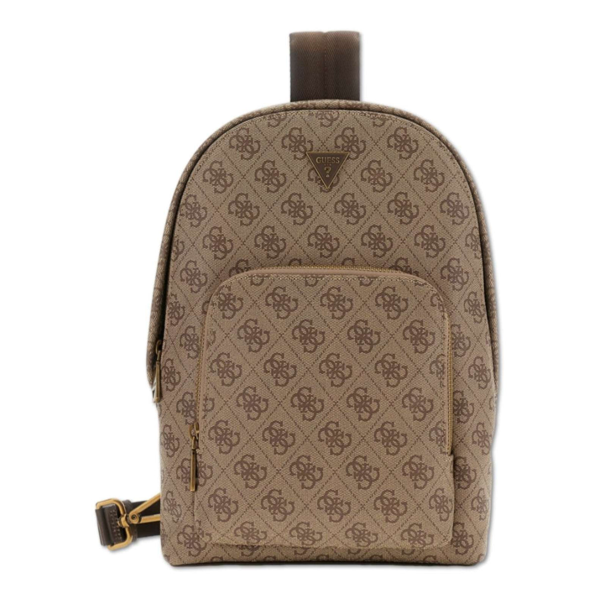 Borsa Guess uomo zaino monospalla Milano beige/brown UB27GU01 HMMILOP6202