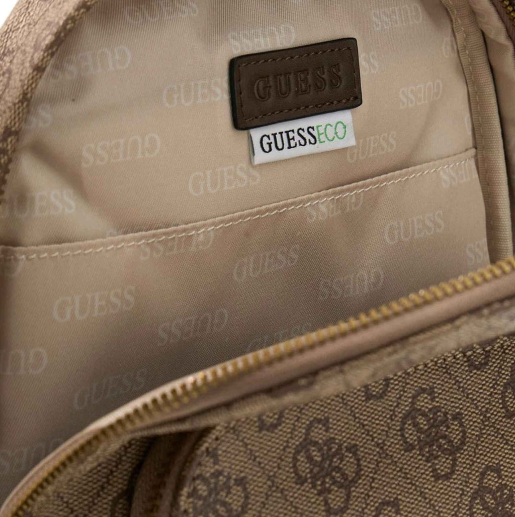 Borsa Guess uomo zaino monospalla Milano beige/brown UB27GU01 HMMILOP6202