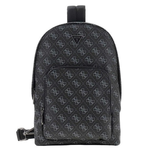 Borsa Guess uomo zaino monospalla Milano beige/black UB27GU06 HMMILOP6202