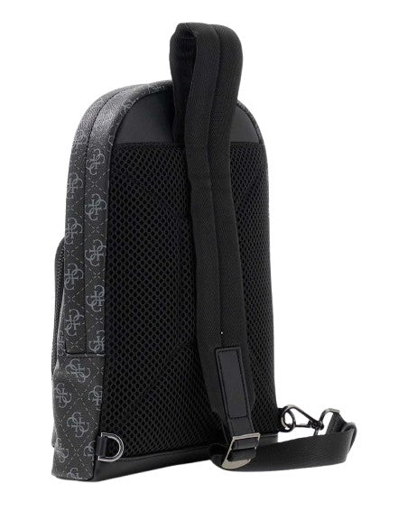 Borsa Guess uomo zaino monospalla Milano beige/black UB27GU06 HMMILOP6202