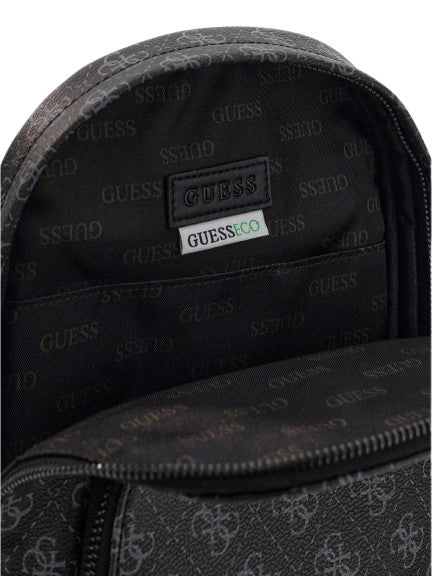 Borsa Guess uomo zaino monospalla Milano beige/black UB27GU06 HMMILOP6202