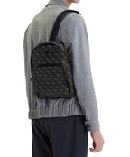 Borsa Guess uomo zaino monospalla Milano beige/black UB27GU06 HMMILOP6202