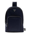 Borsa Guess uomo zaino monospalla Milano nylon blu UB27GU08 HMMINYP6302